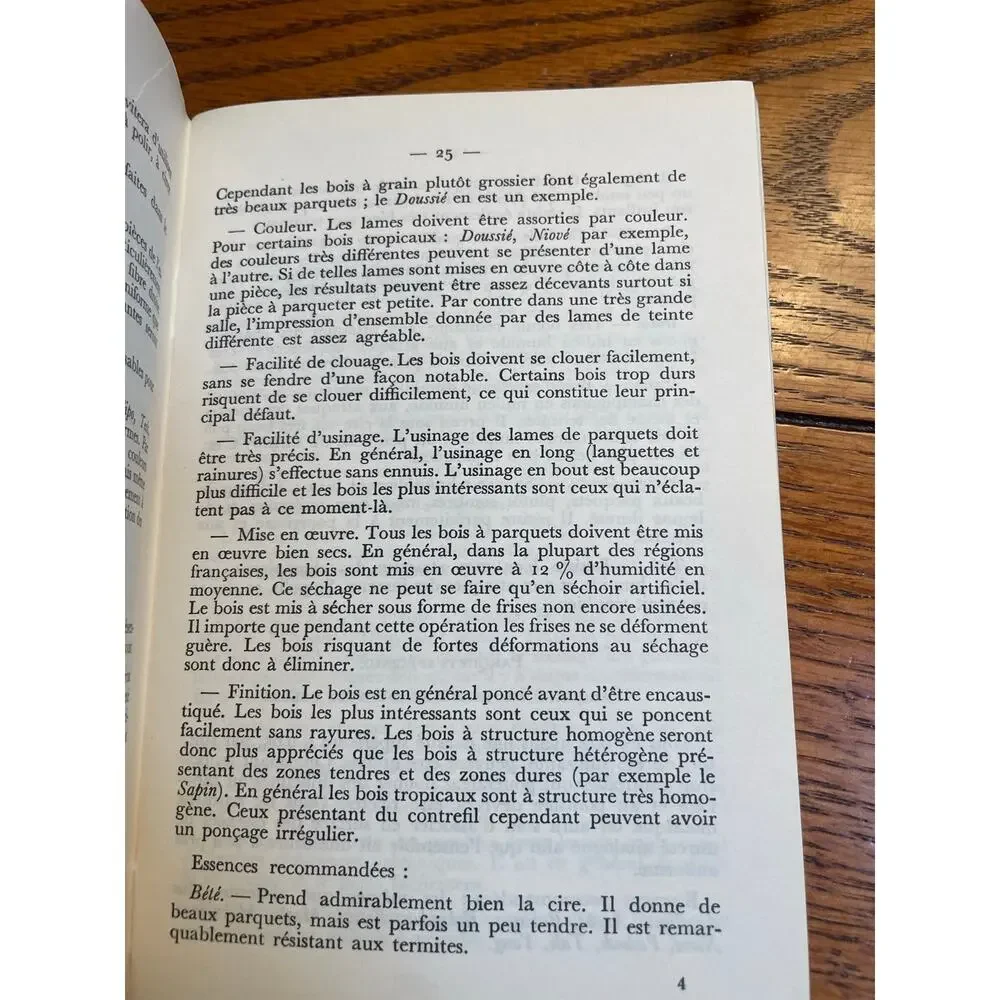 Bois Tropicaux 1960 French Tropical Wood Forestry Reference Book 2nd Edition